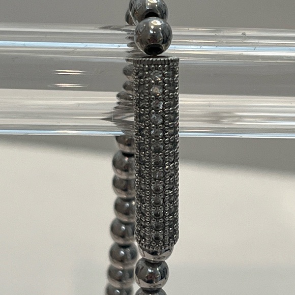 BRACELETS Lot Of 5 Multi Coloured Glass Beads, Silver Black Coppery Stretchy. - Picture 13 of 13